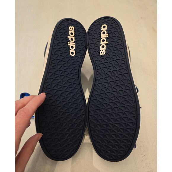 NIB Adidas Breakbase J Sneakers SZ US 7 KIDS Navy Blue White - Picture 7 of 9